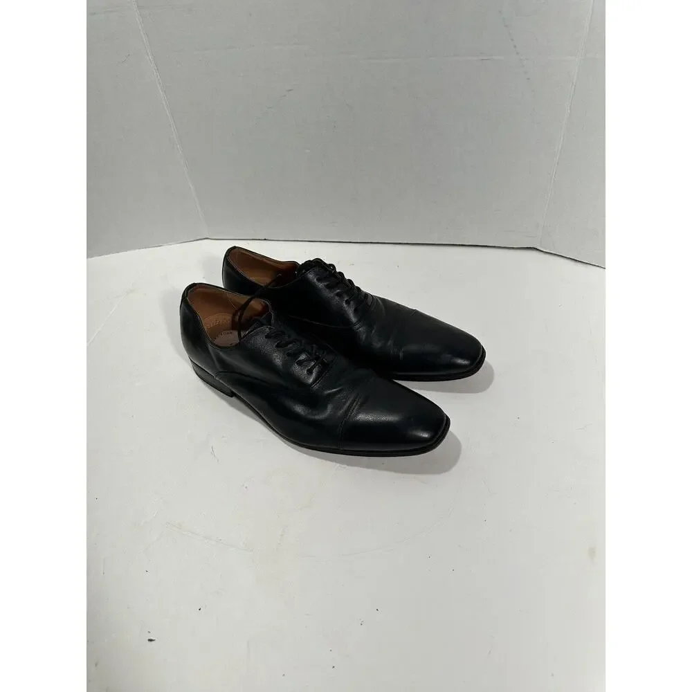 Florsheim‎ Shoes Mens 11 Corbetta Cap Toe Oxford 14180-001 Black Leather Lace Up